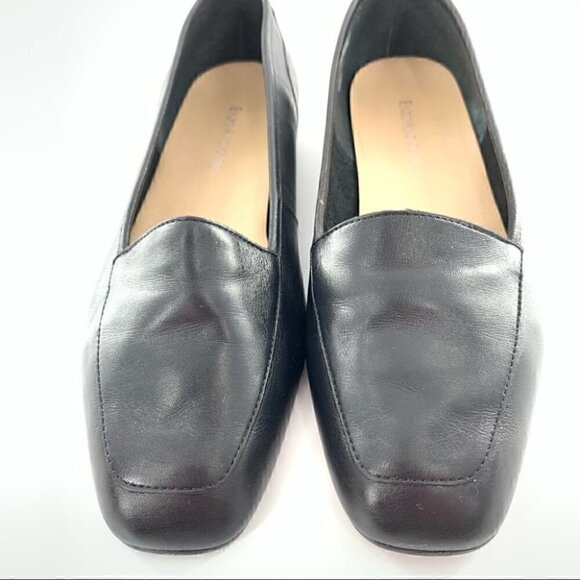 Enzo Angiolini Liberty flats 8 black 80s 90s vintage smoking loafers grannycore - Picture 2 of 12